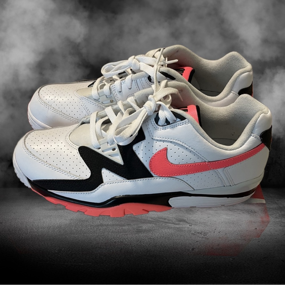Nike Air Cross Trainer 3 Low White Black Hot Lava FD0788-101 Men’s Sz 11.5 NEW